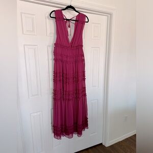 NWT Fuschia maxi dress